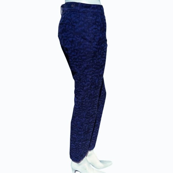 AG Jeans Caden Blue Patterned Tailored Trouser Pant Size 26 NWT - Picture 2 of 7